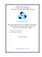 Hợp lý hóa thông số kết cấu và thông số làm việc dây chuyền cấp xúc xích tự động cho máy đóng gói thông qua quy hoạch thực nghiệm  