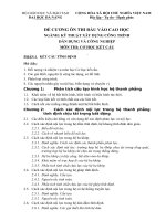 Kỹ thuật xây dựng công trình dân dụng và công nghiệp;