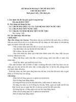 Giáo án chủ đề tích hợp môn sinh học 8 kì 2