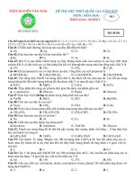 Bộ 20 đề thi thử tốt nghiệp THPT năm 2020 môn Hóa học