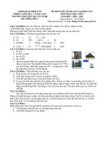 Đề thi học kì 1 môn Hóa học 8 năm 2020-2021 - Trường THCS Huỳnh Văn Nghệ