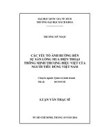 Các yếu tố ảnh hưởng đến sự sẵn lòng mua điện thoại thông minh thương hiệu việt của người tiêu dùng việt nam  