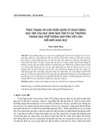 Thực trạng và giải pháp quản lý hoạt động học tập của học sinh bán trú ở các trường trung học phổ thông đáp ứng yêu cầu đổi mới giáo dục