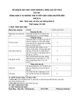 KẾ HOẠCH dạy học THEO MODUN 2 môn LỊCH sử THCS 