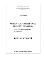 Nghiên cứu, cải tiến ipsec trên nền tảng fpga  