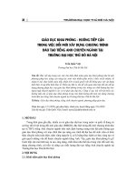 Giáo dục khai phóng - hướng tiếp cận trong việc đổi mới xây dựng chương trình đào tạo tiếng Anh chuyên ngành tại trường Đại học Thủ đô Hà Nội