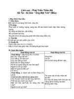 Đề Tài Xé Dán Ông Mặt Trời theo Mẫu