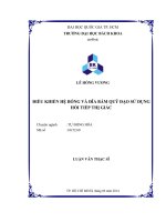 Điều khiển hệ bóng và đĩa bám quỹ đạo sử dụng hồi tiếp thị giác  