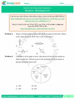 TOÁN TIẾNG ANH LỚP 3 Bài tập Tuần 29 – CƠ BẢN – ĐỀ 1