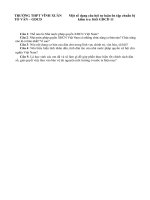 Câu hỏi tự luận ôn tập chuẩn bị kiểm tra 45 phút GDCD11