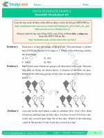 TOÁN TIẾNG ANH LỚP 5 Bài tập Tuần 24 – CƠ BẢN – ĐỀ 1