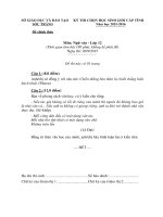 Đề thi chọn HSG cấp tỉnh môn Ngữ Văn lớp 12 năm 2015-2016 - Sở GD&ĐT Sóc Trăng