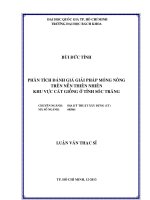 Phân tích đánh giá giải pháp móng nông trên nền thiên nhiên khu vực cát giồng ở tỉnh sóc trăng  
