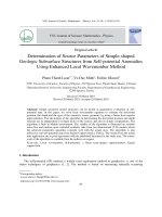 Determination of Source Parameters of Simple-shaped Geologic Subsurface Structures from Self-potential Anomalies Using Enhanced Local Wavenumber Method