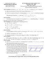 Đề thi KSCL môn Toán 10 năm 2019-2020 có đáp án - Trường THPT Lý Thái Tổ (Lần 1)
