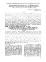 Đánh giá hiệu quả hoạt động của các chi nhánh ngân hàng Nông nghiệp và Phát triển Nông thôn trên địa bàn thành phố Thái Nguyên bằng phương pháp Malmquist index