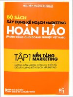 Bộ sách xây dựng kế hoạch marketing hoàn hảo: Dành cho doanh nghiệp Việt Nam. Tập 1: Nền tảng Marketing