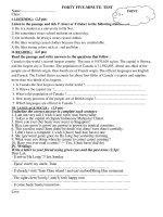 English 9 Test 1 - Tài nguyên - Trung tâm Thông tin - Thư viện điện tử