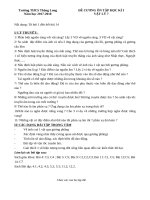 Đề cương ôn tập HK 1 môn Vật lí lớp 7 năm 2017-2018 - THCS Thăng Long mới nhất năm 2021