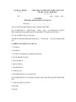 Mẫu tờ trình thẩm định, phê duyệt dự án công nghệ thông tin