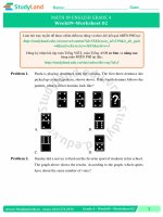 TOÁN TIẾNG ANH LỚP 4 Bài tập Tuần 25 – CƠ BẢN – ĐỀ 2