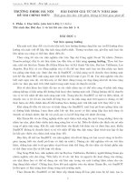 Đề thi đánh giá năng lực tư duy của Đại học Bách Khoa Hà Nội 2020