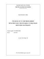 Ứng dụng xử lý ảnh trong robot dùng phát giác chuyển động và nhận dạng đối tượng người quen  