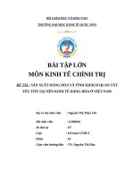 NỀN KINH TẾ HÀNG HÓA TẠI VIỆT NAM