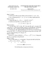 Đề thi chọn HSG môn Toán 12 năm 2020-2021 có đáp án - Sở GD&ĐT Quảng Trị