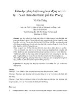 Giáo dục pháp luật trong hoạt động xét xử tại Tòa án nhân dân thành phố Hải Phòng