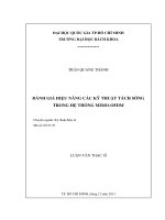 Đánh giá hiệu năng các kỹ thuật tách sóng trong hệ thống mimo ofdm  
