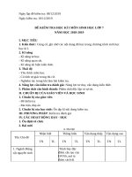 MA TRAN KIỂM TRAHOC KI i  SINH 7 