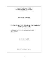 Xây dựng tiền khả thi trung tâm logistics nhân đạo việt nam  