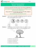 TOÁN TIẾNG ANH LỚP 2 Bài tập Tuần 30 – CƠ BẢN – ĐỀ 2