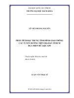 Phân tích đặc trưng tình hình giao thông các tuyến đường trên địa bàn tp  hcm dựa trên dữ liệu gps  
