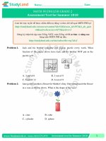 TOÁN TIẾNG ANH LỚP 2 - BÀI KIỂM TRA – CƠ BẢN – ĐỀ 2