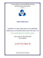 Nghiên cứu thực hiện phản ứng ghép đôi thông qua con đường hoạt hóa liên kết c h  