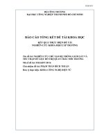 Nghiên cứu chế tạo hệ thống giám sát và thu thập dữ liệu hỗ trợ quan trắc môi trường   báo cáo tổng kết đề tài khoa học và phát triển công nghệ cấp trường  