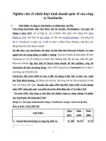 Nghiên cứu về chiến lược kinh doanh quốc tế của công ty Starbucks