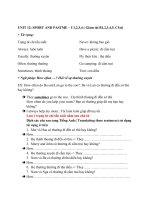 UNIT 12: SPORT AND PASTME – C1,2,3,4 UNIT 13: ACTIVITIES AND THE SEASONS- A2 UNIT 13: ACTIVITIES AND THE SEASONS- A3,4