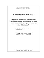 Nghiên cứu một kiến trúc mạng nơ ron tích chập đa nhân để ứng dụng phân loại với nhiều loại dữ liệu khác nhau (sử dụng bộ dữ liệu vân tay và âm thanh)  