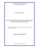 Phân tích tĩnh phi tuyến khung thép chịu địa chấn có xét đến biến dạng nền  