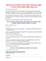 NỘI DUNG HƯỚNG DẪN HỌC SINH TỰ HỌC ĐỊA 9