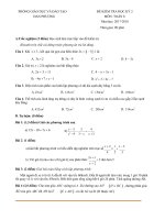Đề thi học kì 2 lớp 8 môn Toán năm 2017-2018 có đáp án - Phòng GD&ĐT Đan Phượng