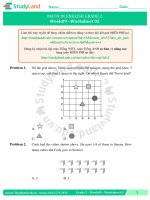 TOÁN TIẾNG ANH LỚP 2 Bài tập Tuần 25 – CƠ BẢN – ĐỀ 2