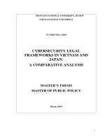Cybersecurity legal frameworks in Vietnam and Japan: A Comparative Analysis