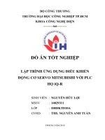 Lập trình ứng dụng điều khiển động cơ servo mitsubishi với plc họ iq   r   đồ án  tốt nghiệp khoa công nghệ  điện  