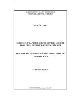 Nghiên cứu cấp phối hở cho lớp phủ mỏng bê tông nhựa phù hợp điều kiện phía nam  