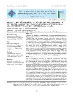 Khảo sát khả năng kháng oxy hóa, ức chế α-glucosidase và gây độc tế bào ung thư vú (MCF-7), ung thư cổ tử cung (HeLa) của cao chiết từ cánh hoa vạn thọ (Tagetes erecta L.)