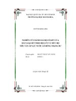 Nghiên cứu đánh giá độ cố kết của đất loại sét theo độ lún và mức độ tiêu tán áp lực nước lỗ rỗng thặng dư  
